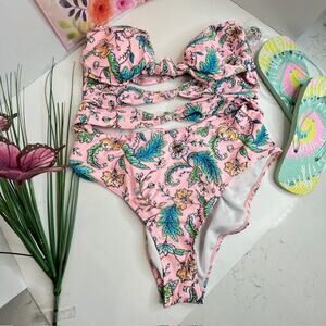 Anthropologie Kikirio NEW Lava Lamp One-piece Swimsuit Sz X-Large